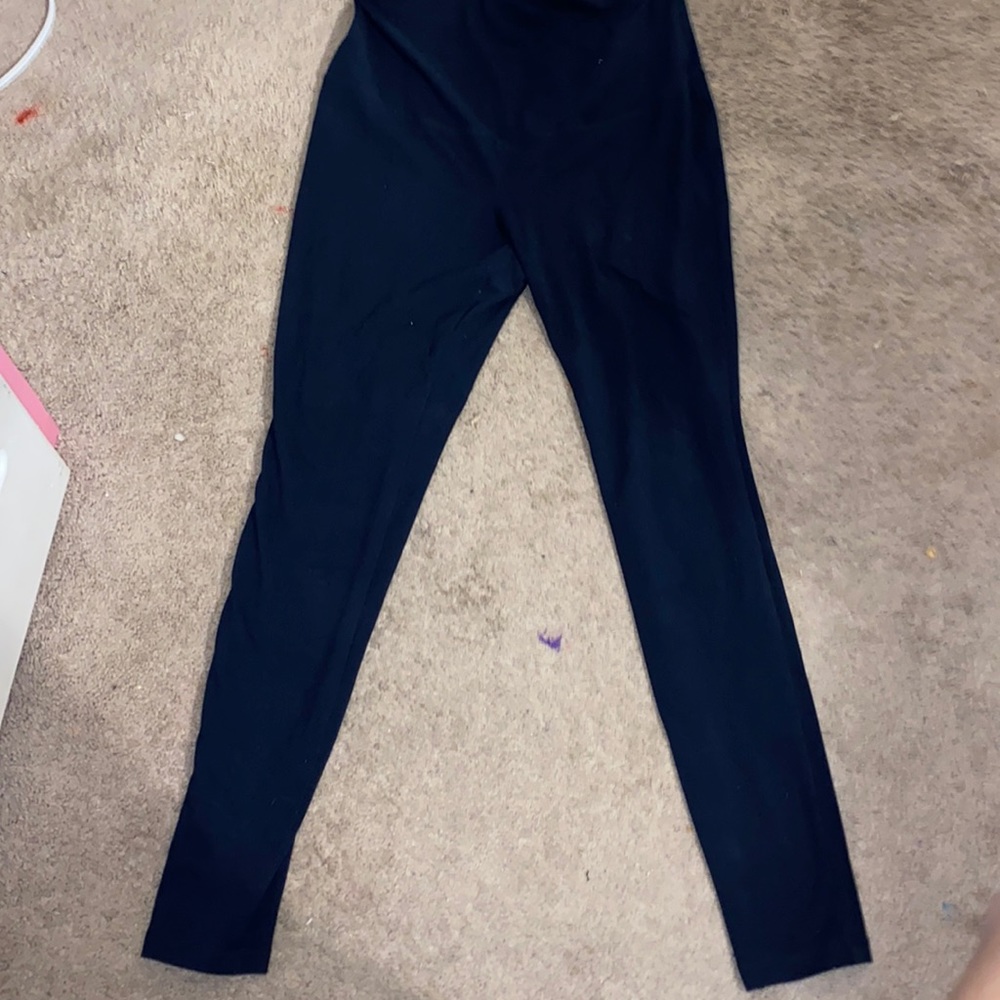 Navy blue maternity pants